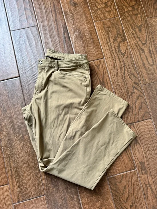 Lululemon Mens ABC Pant Tan Size 36 GUC 33Inseam - Picture 5 of 8
